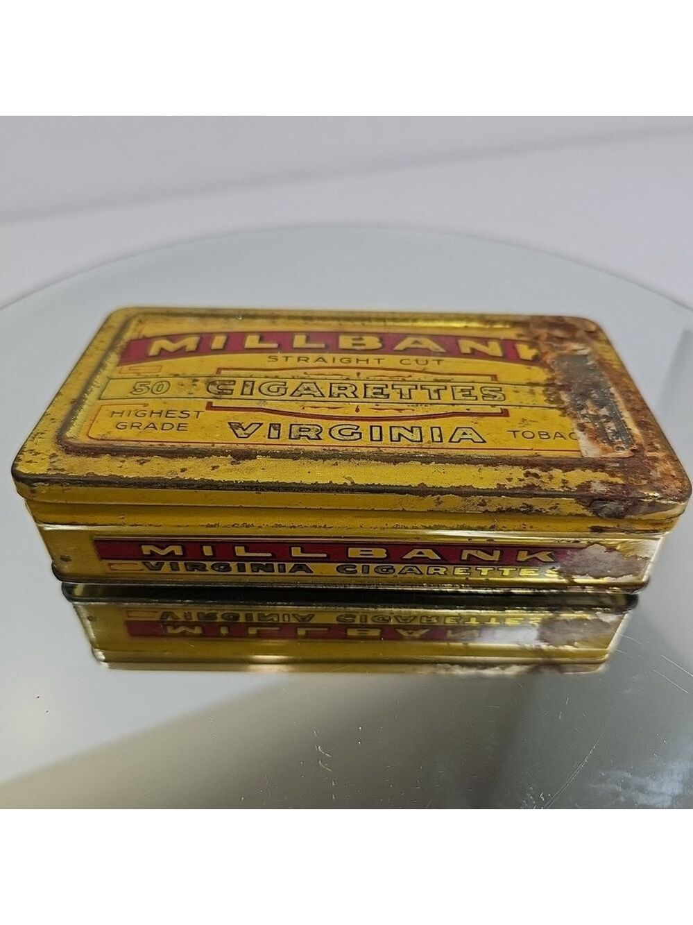 Millbank Cigarette Straight Cut Tin Imperial Tobacco Company of Montreal